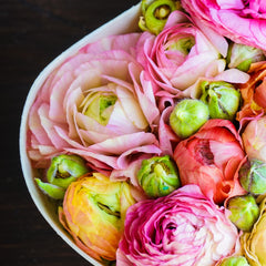Season's Best Bunch Subscription: A bunch of the season’s best flowers: may consist of ranunculus, tulips, dahlias, lisianthus, or another seasonal bunch. A total of 3 season's best bouquets delivered every other week for 6 weeks.
